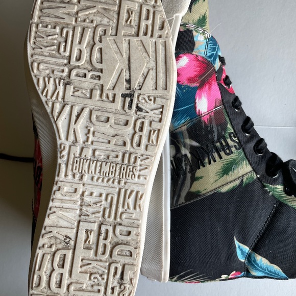 Bikkembergs Black Floral hi top sneakers, size 8 (US) ⭐️ - Picture 8 of 8